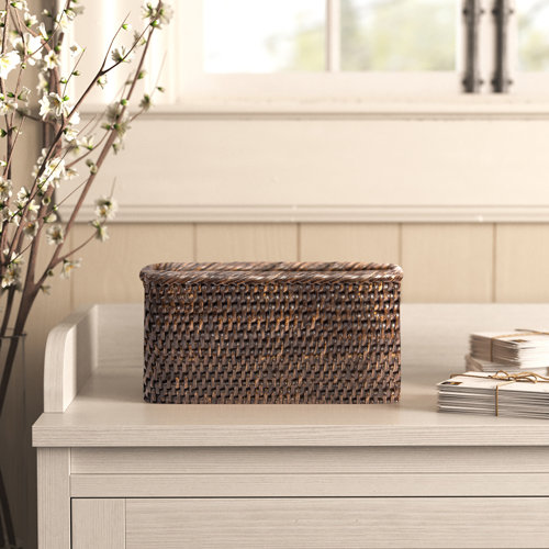 Albina Petite Rattan Basket & Reviews Birch Lane